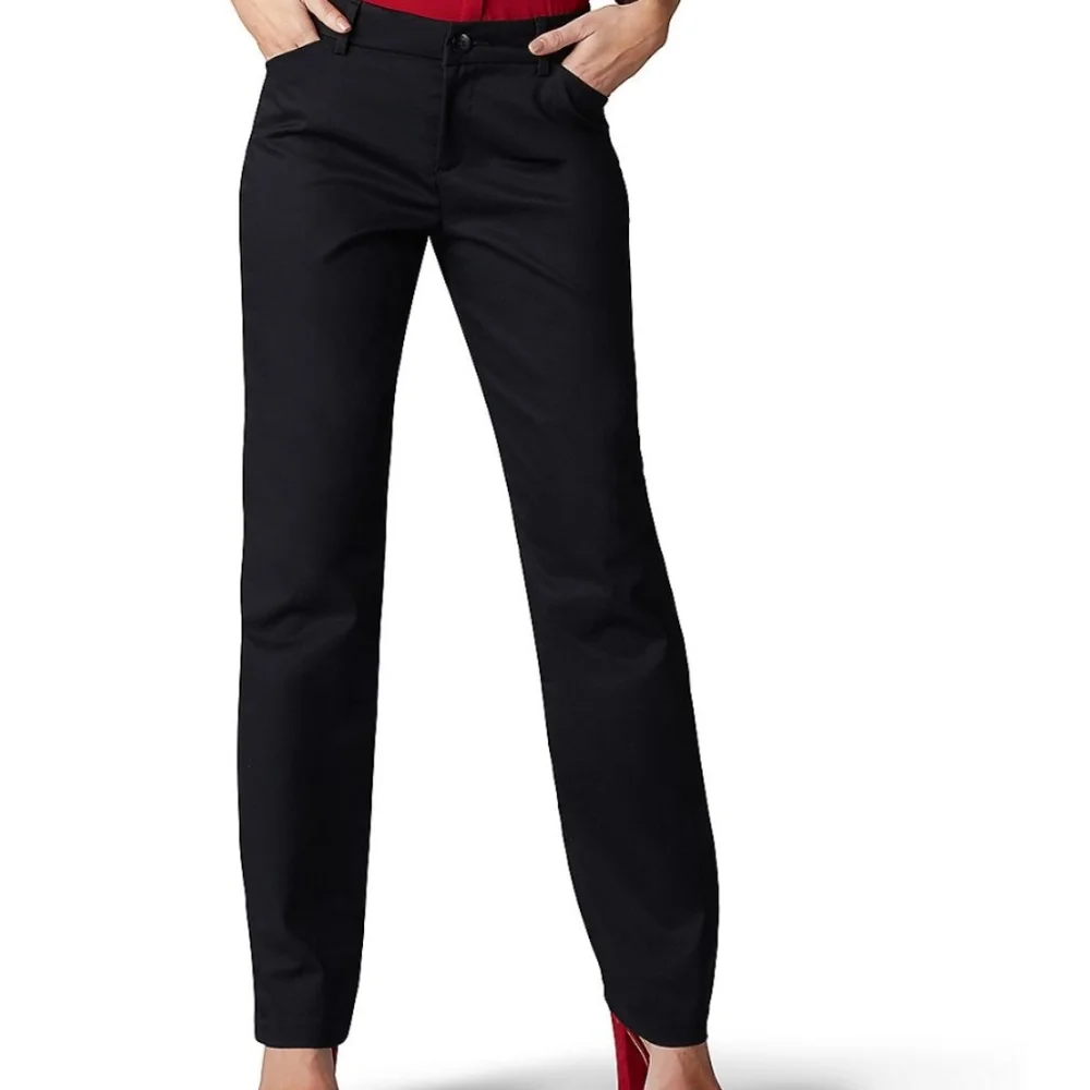 LEE Mid-Rise Straight Leg Pants
